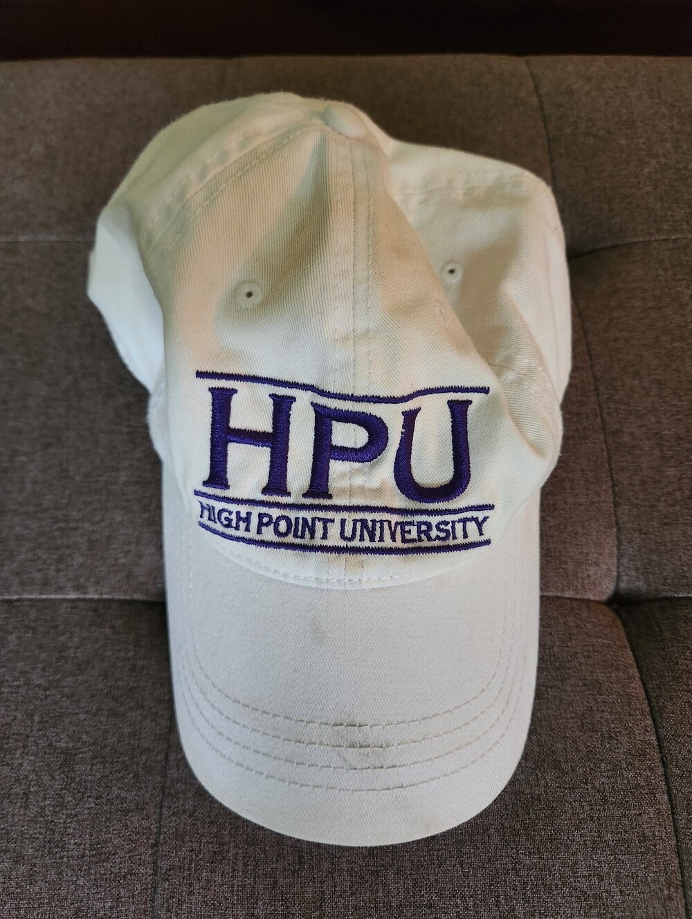 (HPU) White Baseball Cap